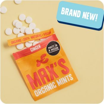Max's Organic Mints Ingwer Pocket Pack 17g
