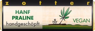 Zotter Mini Hanf Praline vegan 20g