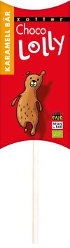Preview: Zotter Choco Lolly Karamell Bär, 20g