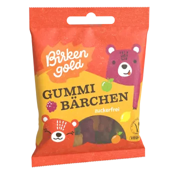 Birkengold Gummibärchen - veganes Fruchtgummi mit Xylit 50g