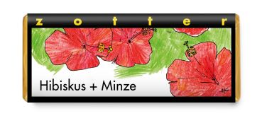 Zotter Hibiskus + Minze 70g