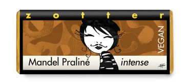 Zotter Mandel Praliné intense vegan, 70g