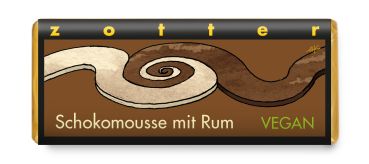 Zotter Schokomousse mit Rum 70g vegan