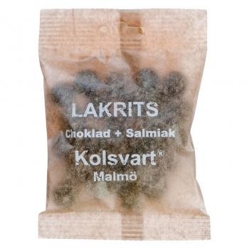 Kolsvart Choklad + Salmiak, Lakritz in Schokolade mit Salmiak 120g