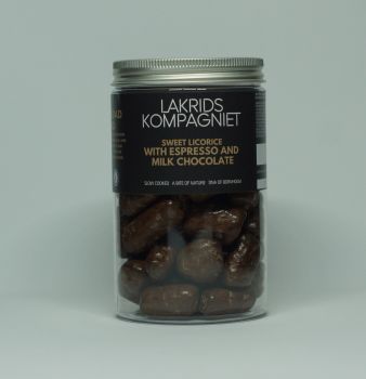 Lakrids Kompagniet Süße Lakritze mit Espresso und Milchschokolade 260g