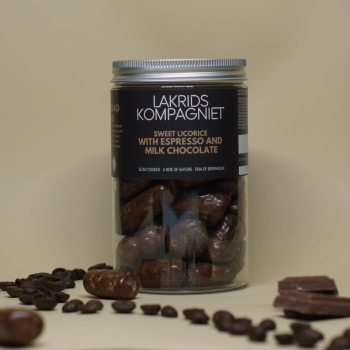 Lakrids Kompagniet Süße Lakritze mit Espresso und Milchschokolade 260g