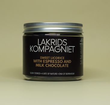 Lakrids Kompagniet Süße Lakritze mit Espresso und Milchschokolade 130g