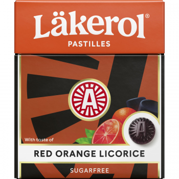 Läkerol Red Orange Licorice 25 g