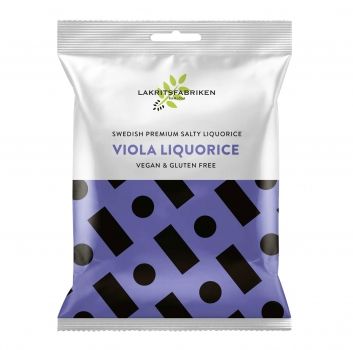 Lakritsfabriken Salty Liquorice with Viola 100g
