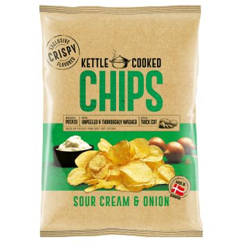 OK Snacks, Sour Cream & Onion Chips, 150g