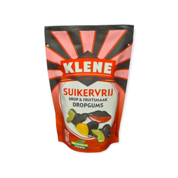 Klene Dropgums  zuckerfreies Lakritz und Fruchtgummi 110g