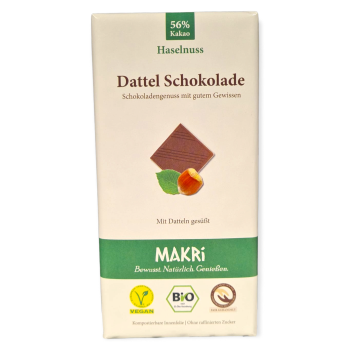 Makri Dattel Schokolade Haselnuss Vegan 85 g