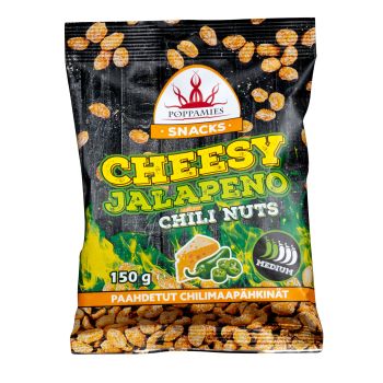 Poppamies Cheesy Jalapeno  Erdnüsse 150g