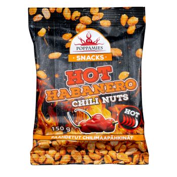 Poppamies HOT Habanero Chili Nuts 150g