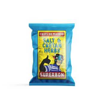 Superbon Chips Salz & Kretische Kräuter 40g