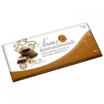 Síríus Rjomasukkuladi Schokolade Karamell-Meersalz 150 g