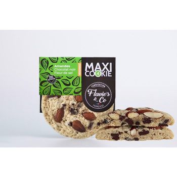 Flavie's&Co Maxi Cookie Mandeln Zartbitterschokolade Fleur de Sel 75g