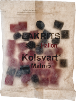 Kolsvart Lakritz SALT+HALLON, Salzlakritz + Himbeer 120g MHD 01.06.2023