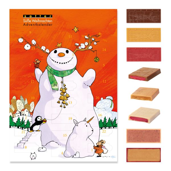 Zotter Süße Weihnachten Adventkalender 196,5g