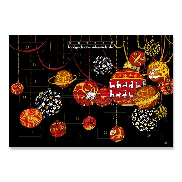 Zotter Handgeschöpfter Adventskalender 2025, 480g