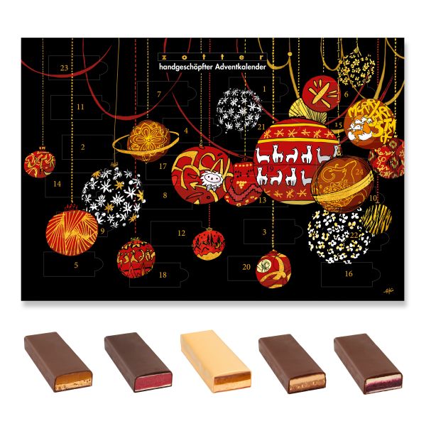 Zotter Handgeschöpfter Adventskalender 2025, 480g