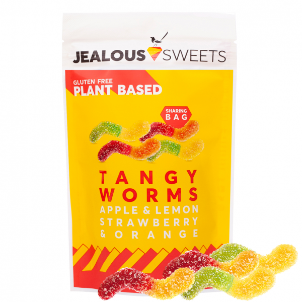Jealous Sweets Vegan Fruit Gum Tangy Worms 125 g