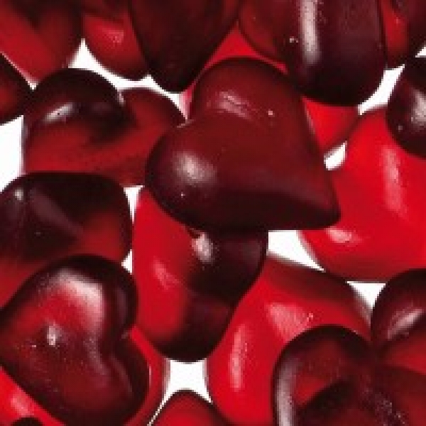 Cassis Herzen Fruchtgummi mit 25% Fruchtsaft 200 g