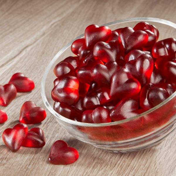 Himbeer Herzchen Fruchtgummi mit 25% Fruchtsaft 150g