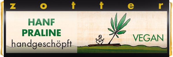 Zotter Mini Hanf Praline vegan 20g