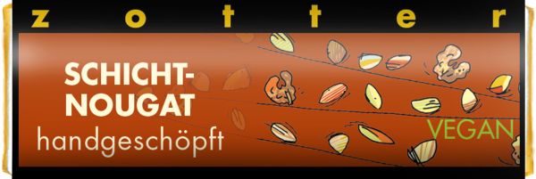 Zotter Mini Schichtnougat vegan 20g