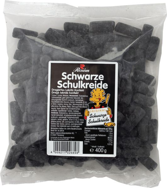 Rexim Lakritz Schwarze Schulkreide 200g