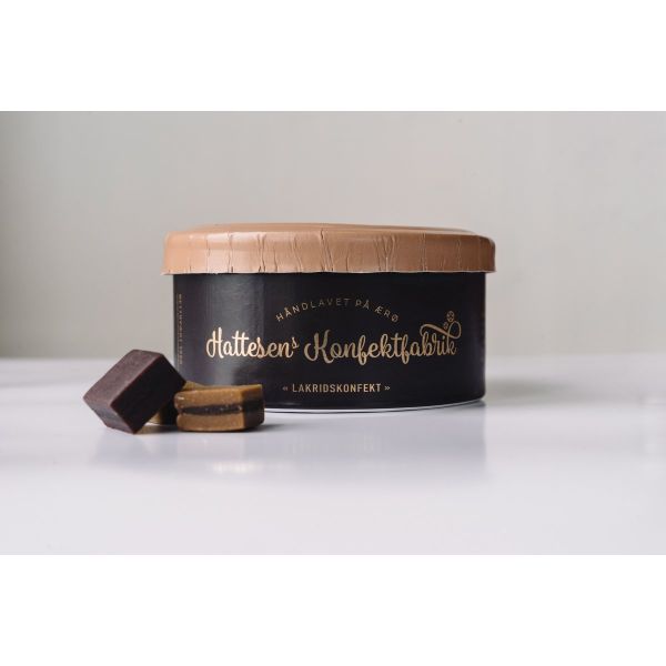 Hattesens Konfektfabrik Lakritz, Schokolade, Kaffee Lakritzkonfekt 125g