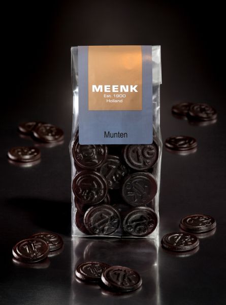 Meenk Munten, mild salzige Lakritz Münzen 180 g