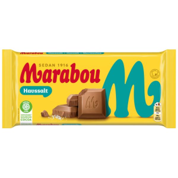Marabou havssalt, Vollmilchschokolade mit Meersalz, 185g