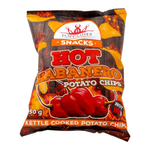 Poppamies Hot Habanero Chips 150g