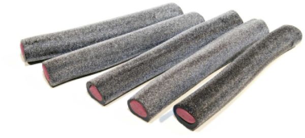 Makulaku Lakritz Stangen gefüllt Himbeer/Salmiak gezuckert 1 Stück ca. 16 cm