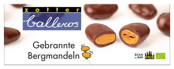 Zotter Balleros Gebrannte Bergmandeln, 100g
