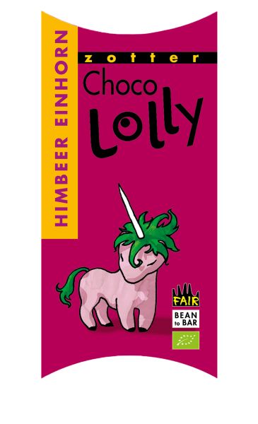 Zotter Choco Lolly Himbeer Einhorn, 20g