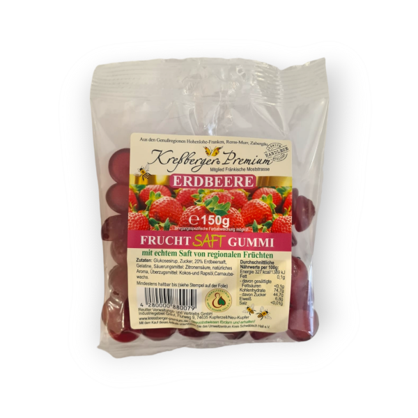 Streuobstwiesen Fruchtsaftgummi Erdbeere 150g