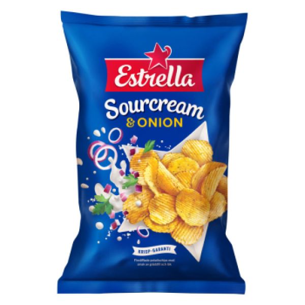Estrella Sourcream & Onion Chips 175g