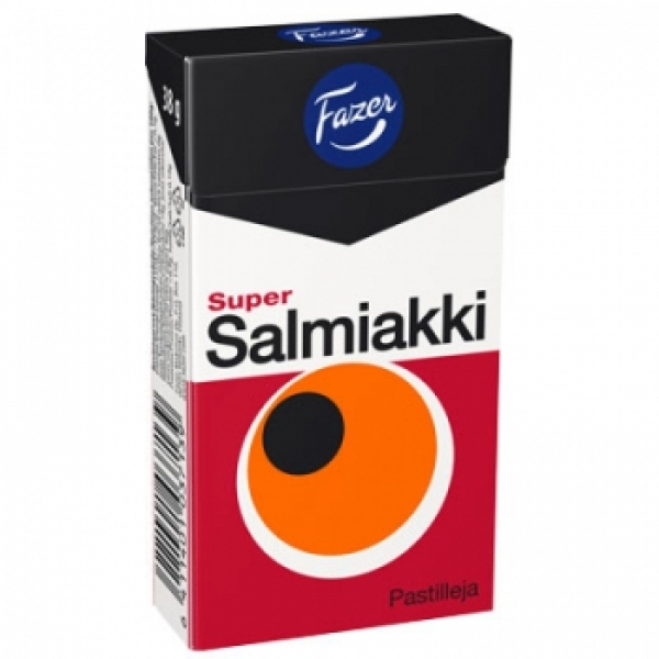 Fazer Super Salmiakki Pastillen 38 g