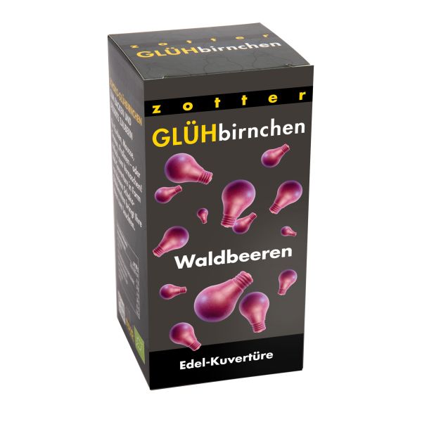 Zotter Glühbirnen Waldbeeren Edel-Kuvertüre 130g