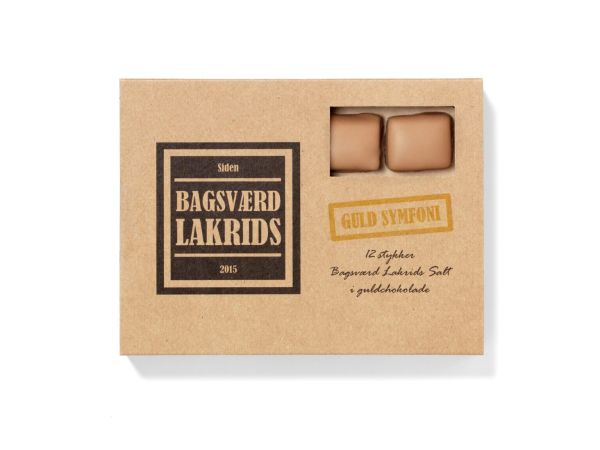 Bagsvaerd Lakrids Guld Symfoni, Schokoladenüberzogenes Lakritskaramell 125g
