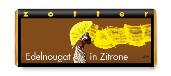 Zotter Edelnougat in Zitrone 70g