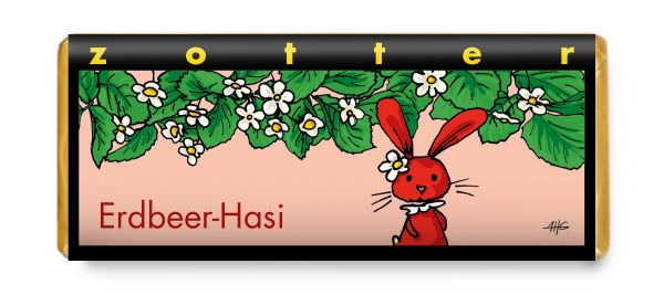Zotter Erdbeer Hasi, 70g