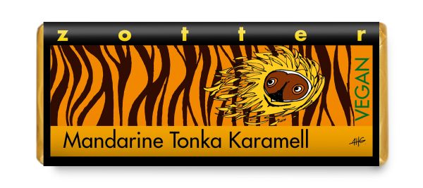 Zotter Mandarine Tonka Karamell vegan, 70g