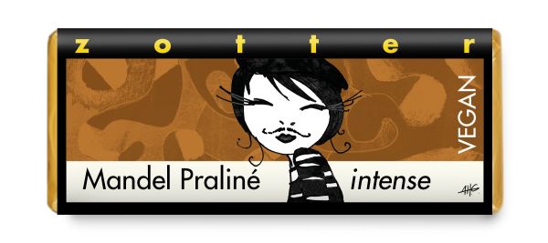 Zotter Mandel Praliné intense vegan, 70g