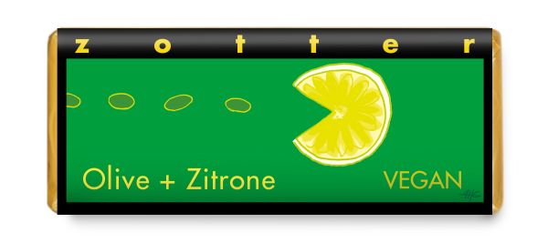 Zotter Olive + Zitrone vegan, 70g