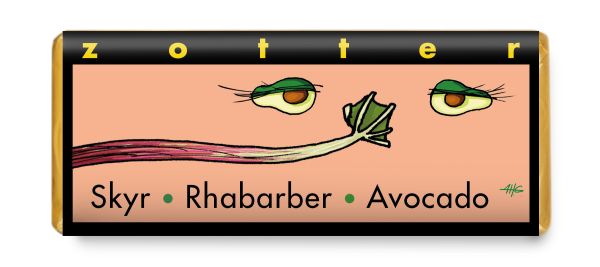 Zotter Skyr Rhabarber Avocado, 70g