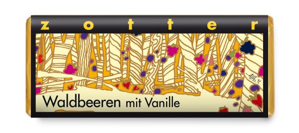 Zotter Waldbeeren mit Vanille 70g